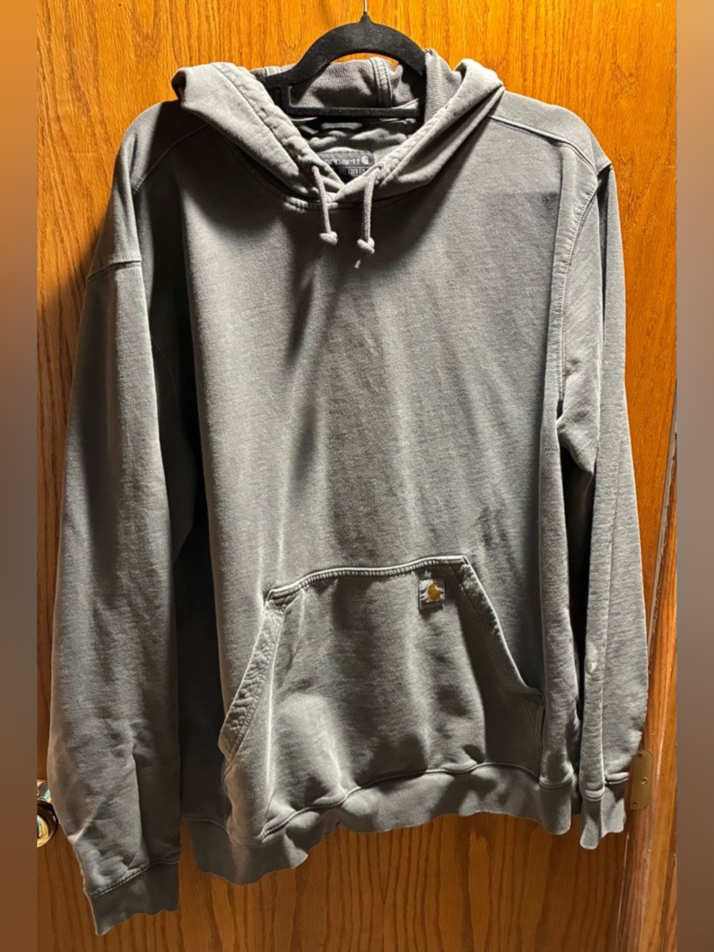 Carhartt Men's Hooded Sweatshirt in Faded Gray